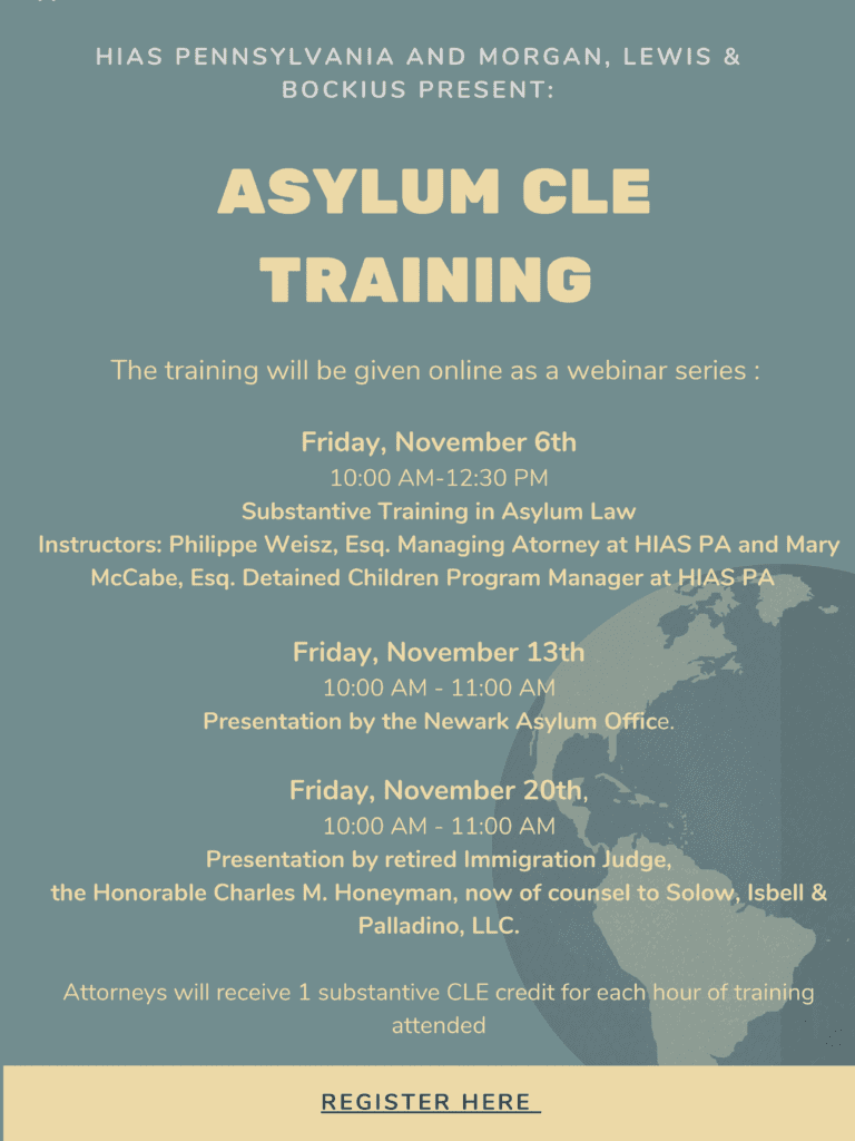 November 2020 Asylum Law CLE Webinar Series Session 1