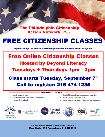 PCAN Beyond Literacy Citizenship Class