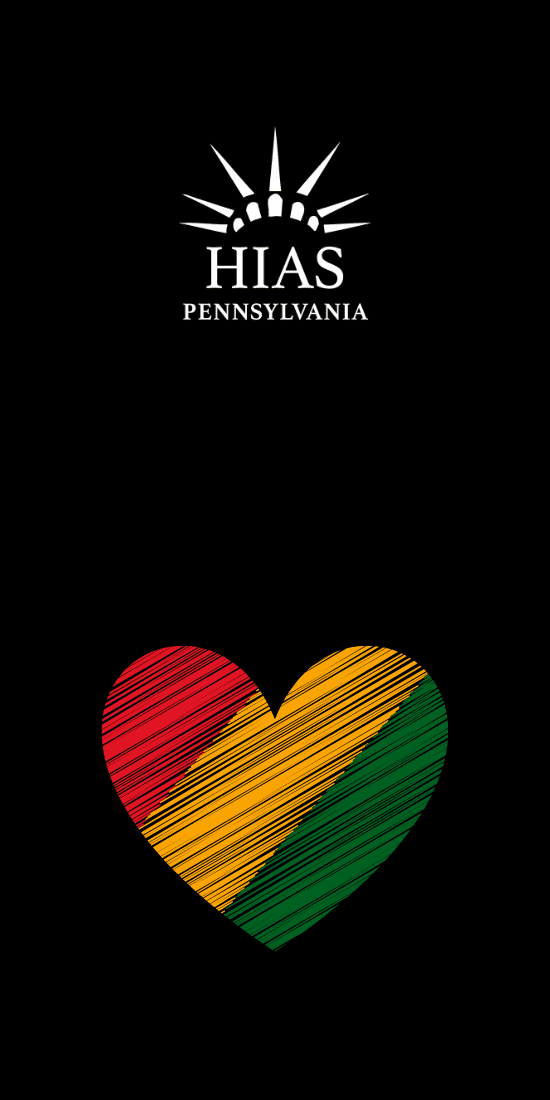 Red, yellow, and green heart