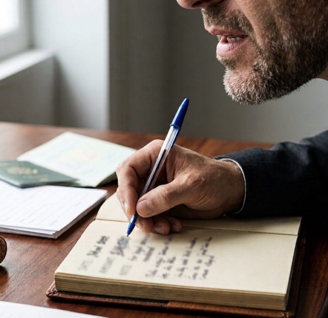 How to Prevent Notario Fraud in Immigration Cases Man writing in notebook